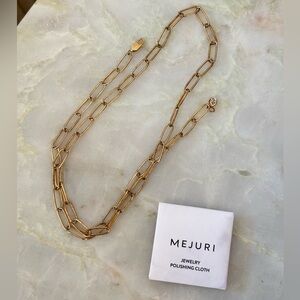 Mejuri Paperclip Gold Link Necklace